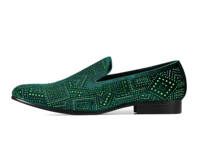 Amali Enzo Green Slippers — product view 2