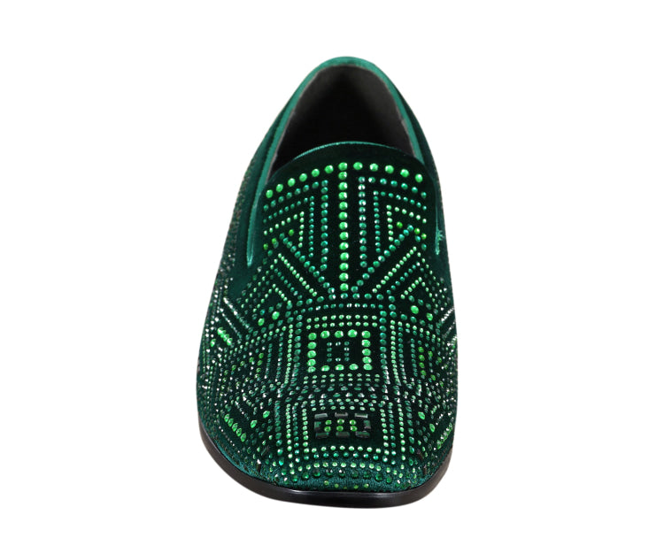 Amali Enzo Green Slippers — product view 4