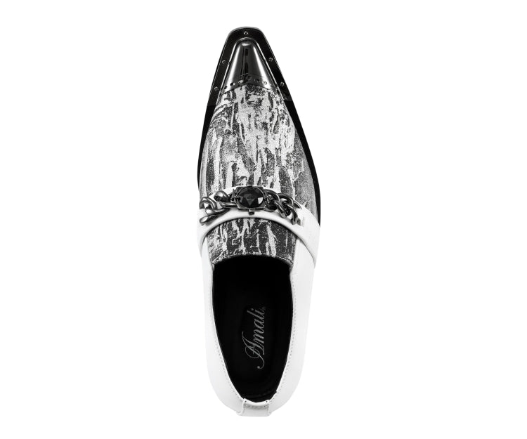 Amali Men’s Nevil White – Detail Close-Up