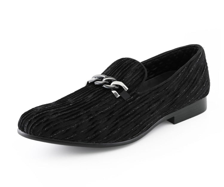 Amali Cyrus Black Slippers — product view 1