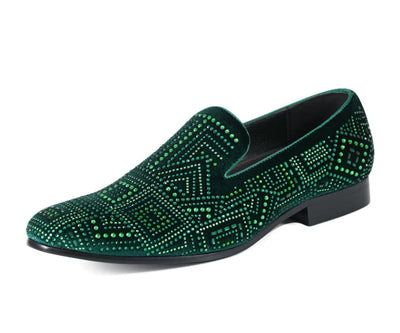 Amali Enzo Green Slippers — product view 1