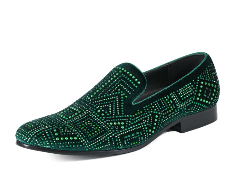 Amali Enzo Green Slippers — product view 1