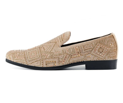 Amali Enzo Champagne Slippers — product view 2