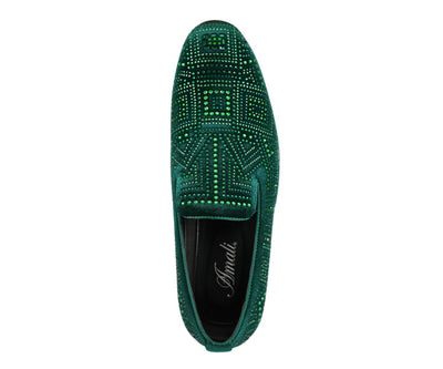 Amali Enzo Green Slippers — product view 3