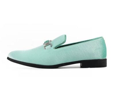 Amali Antonio Mint Smoking Slippers — product view 2