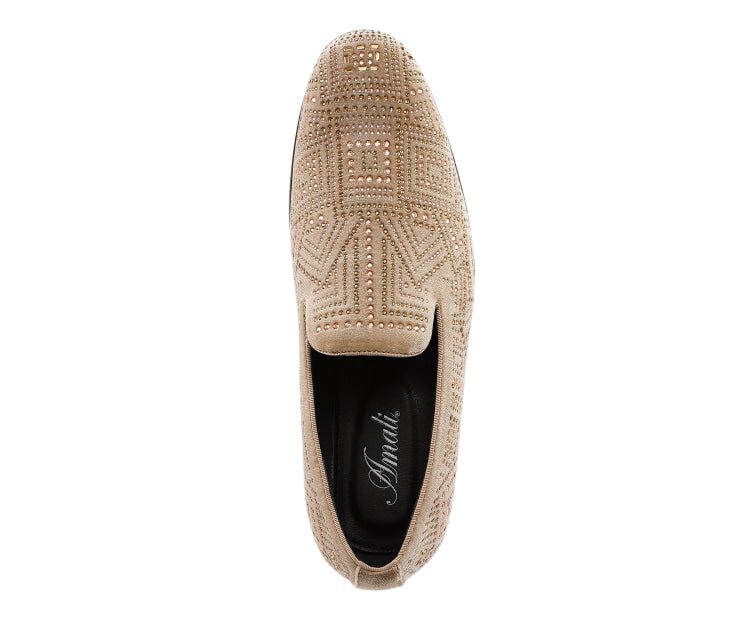 Amali Enzo Champagne Slippers — product view 3