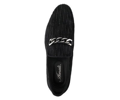 Amali Cyrus Black Slippers — product view 3