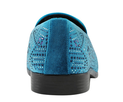Amali Enzo Teal Slippers — product view 5
