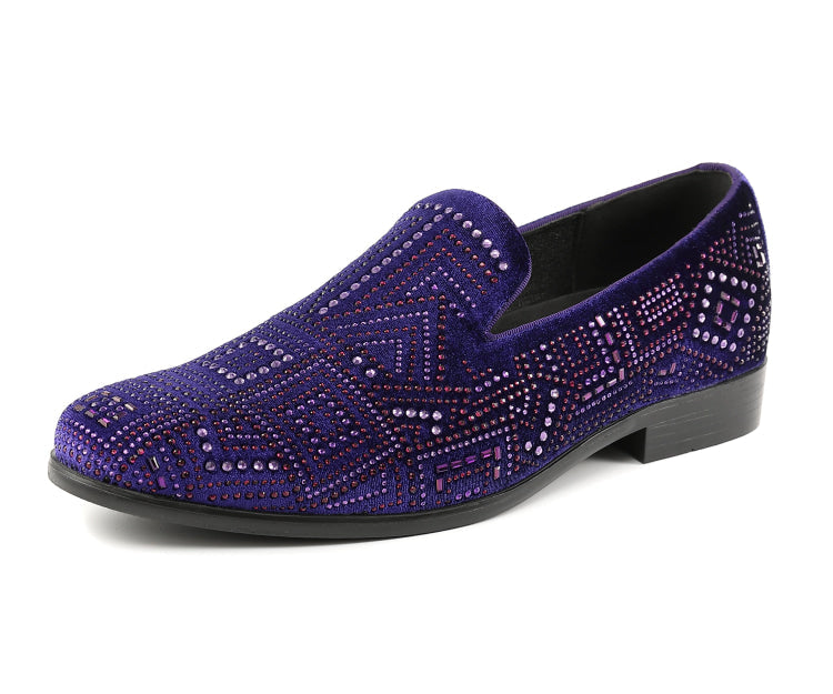 Amali Enzo Purple Slippers — product view 1