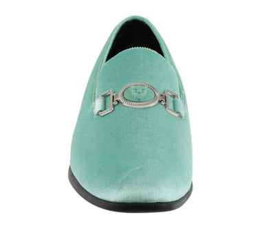 Amali Antonio Mint Smoking Slippers — product view 4