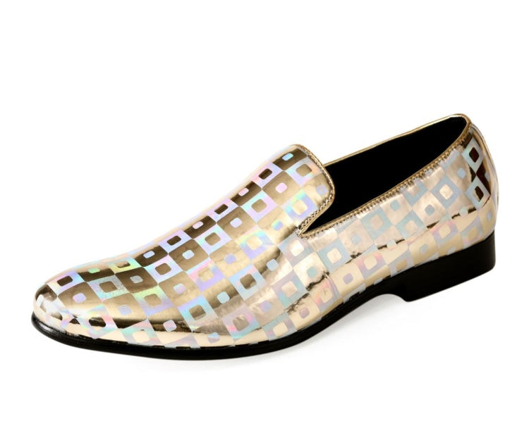 Amali Kodiak Gold Slippers — product view 1