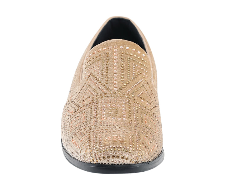 Amali Enzo Champagne Slippers — product view 4
