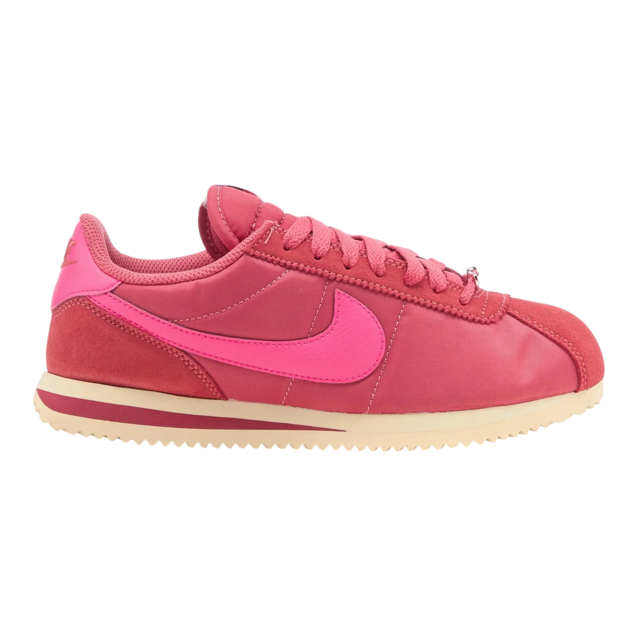 Nike Cortez Textile Women's Sneakers — Adobe/Hyper Pink Low-Top