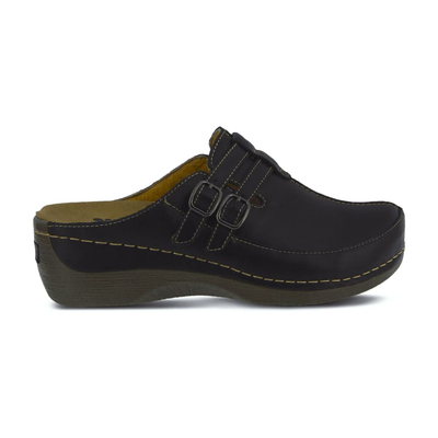 Spring Step Shoes Happy Women's Leather Slip On Clogs