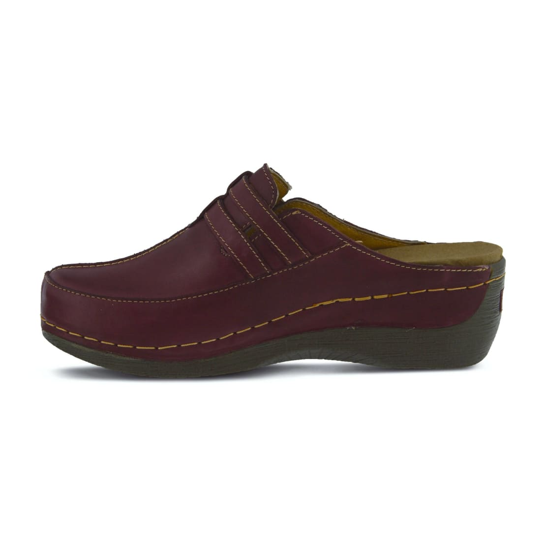 Spring Step Shoes Happy Women's Leather Slip On Clogs