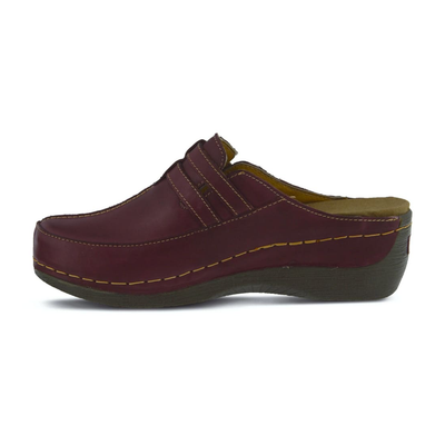 Spring Step Shoes Happy Women's Leather Slip On Clogs