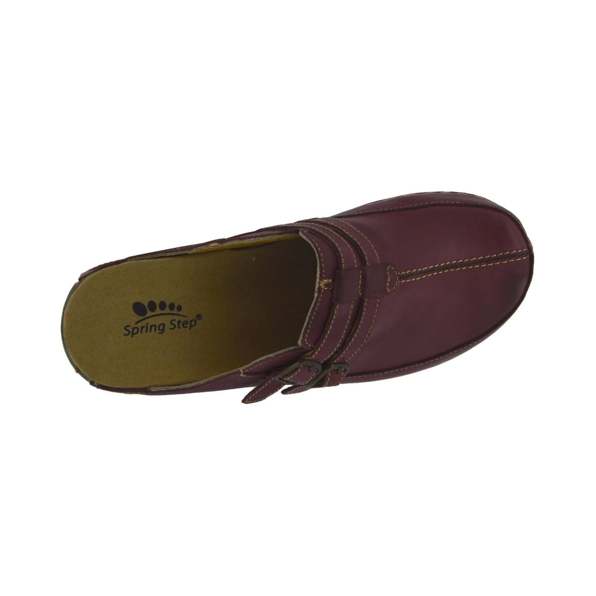 Spring Step Shoes Happy Women's Leather Slip On Clogs