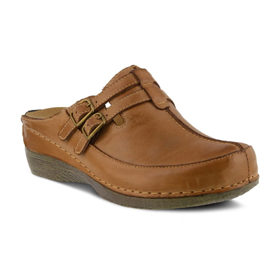 Spring Step Shoes Happy Women's Leather Slip On Clogs