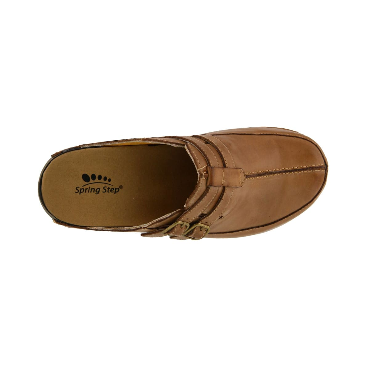 Spring Step Shoes Happy Women's Leather Slip On Clogs