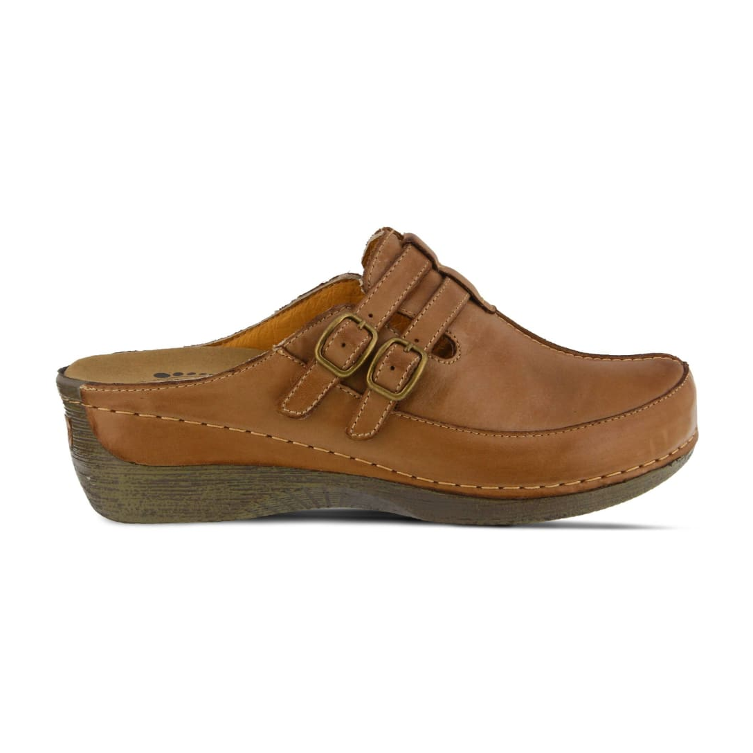 Spring Step Shoes Happy Women's Leather Slip On Clogs