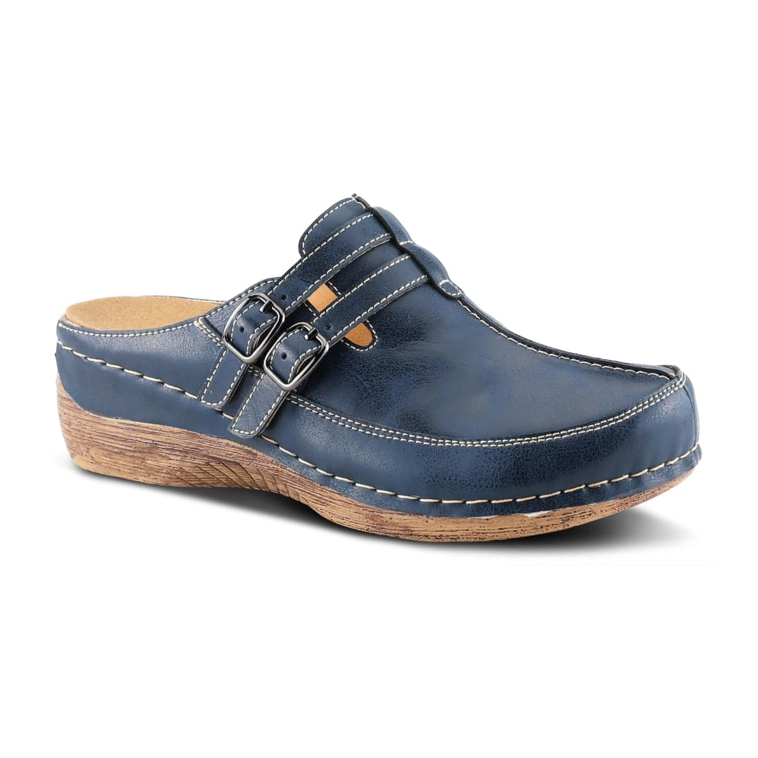 Spring Step Shoes Happy Women's Leather Slip On Clogs