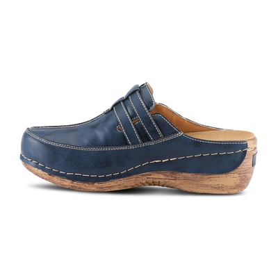 Spring Step Shoes Happy Women's Leather Slip On Clogs