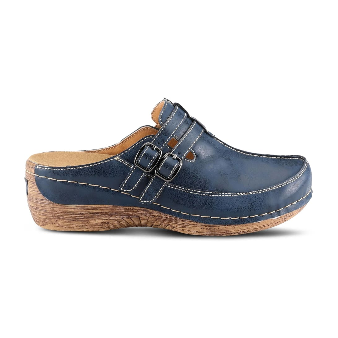 Spring Step Shoes Happy Women's Leather Slip On Clogs