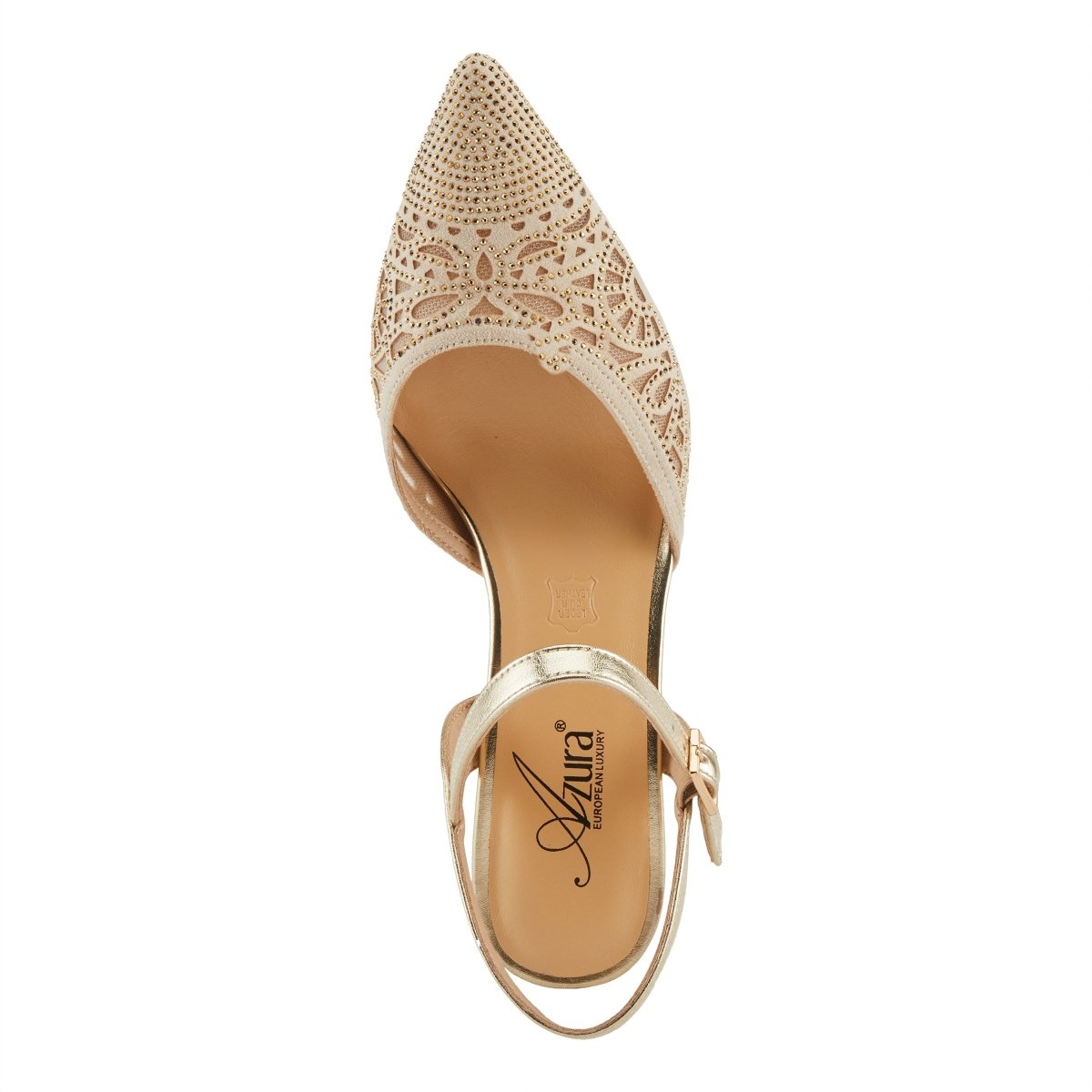 Spring Step Shoes Azura Delicate Sandals Women’s Leather Rhinestones