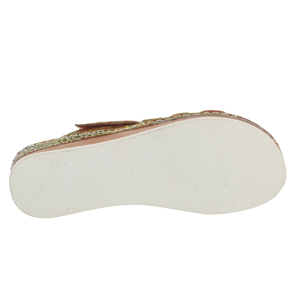 Spring Step Shoes Caiman Hand Painted Sandals