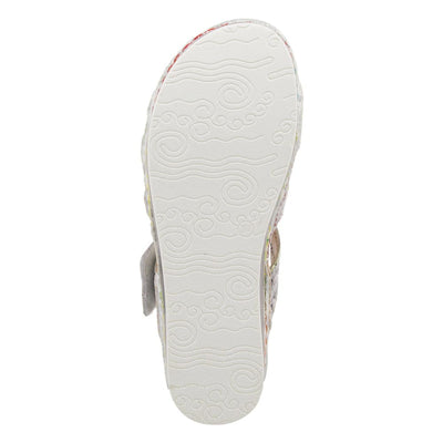 Spring Step Shoes Caiman Hand Painted Sandals