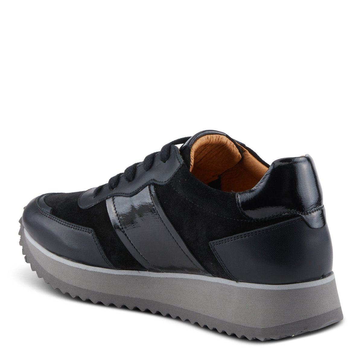 Spring Step Shoes Compter Women's Modern Fashion Leather and Suede Sneakers