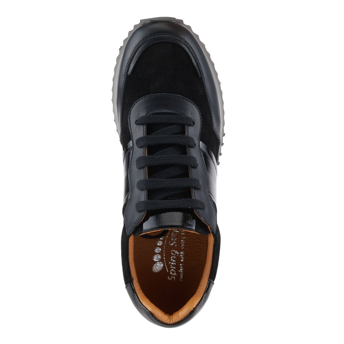 Spring Step Shoes Compter Women's Modern Fashion Leather and Suede Sneakers