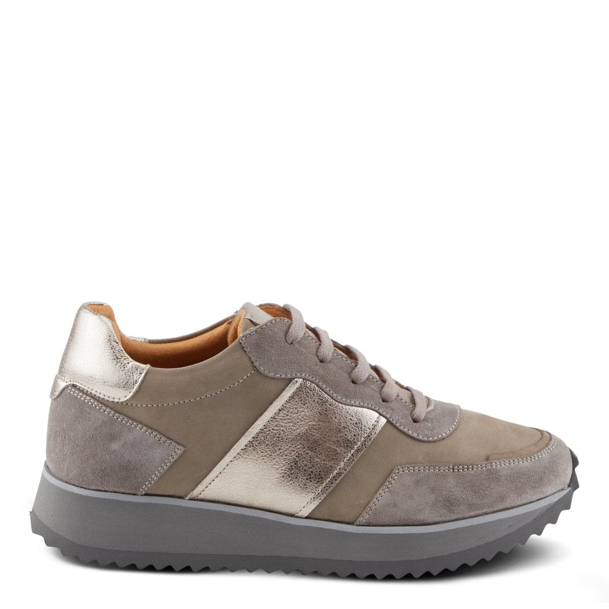 Spring Step Shoes Compter Women's Modern Fashion Leather and Suede Sneakers