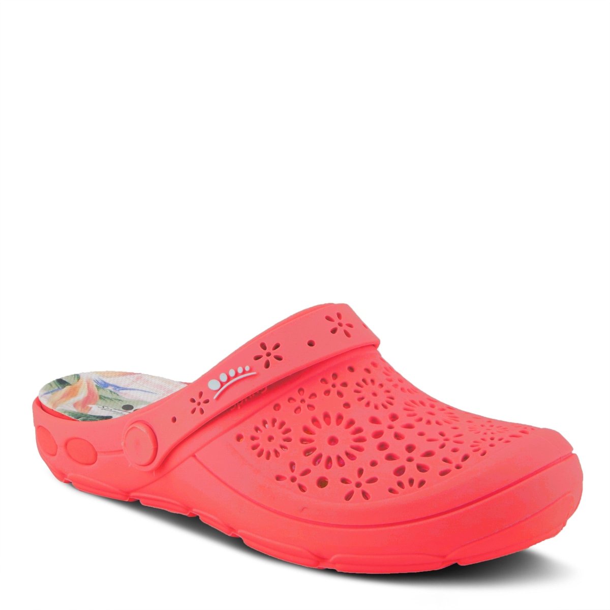 Spring Step Shoes Contigo Clogs Women's Perforated Tpr Slip On