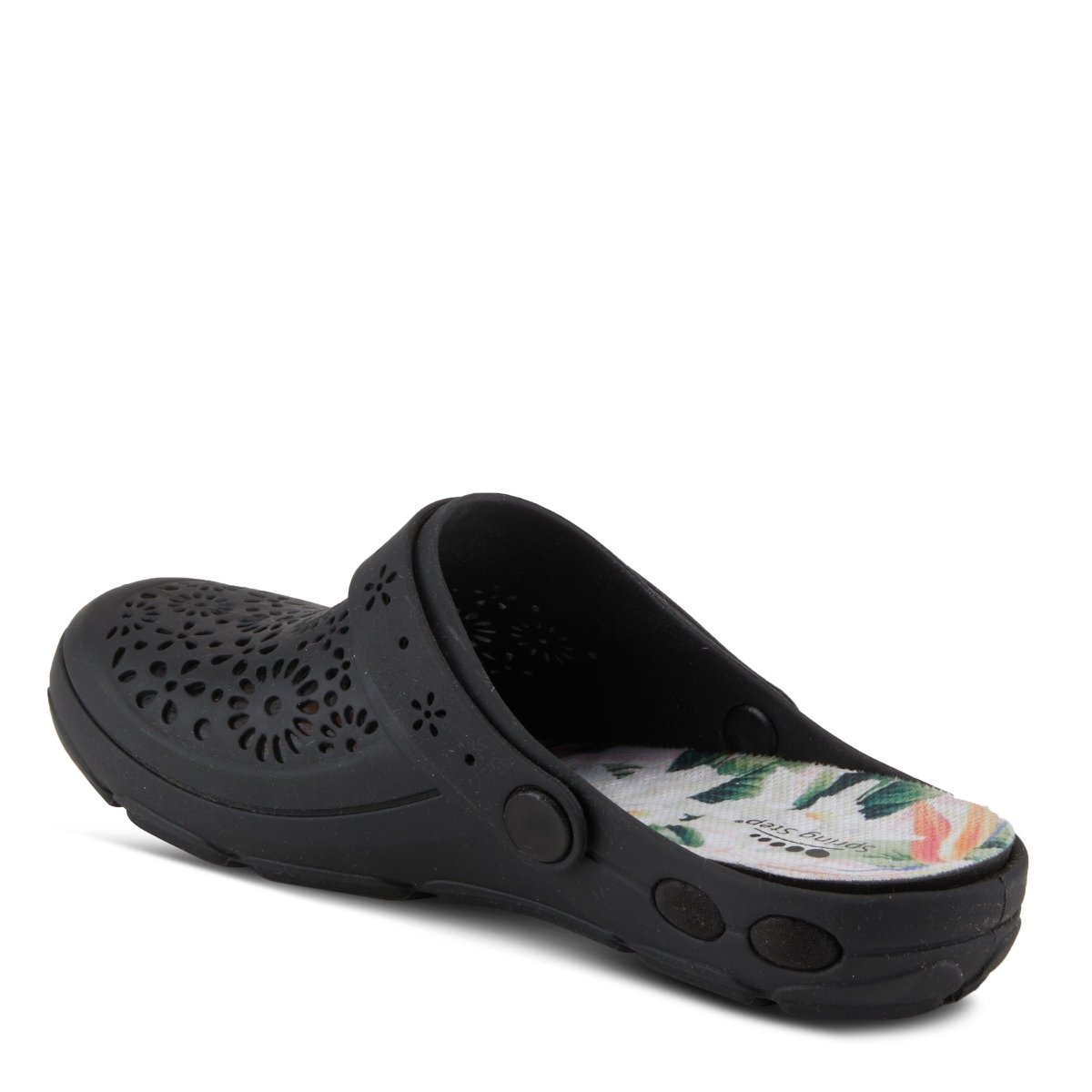 Spring Step Shoes Contigo Clogs Women's Perforated Tpr Slip On