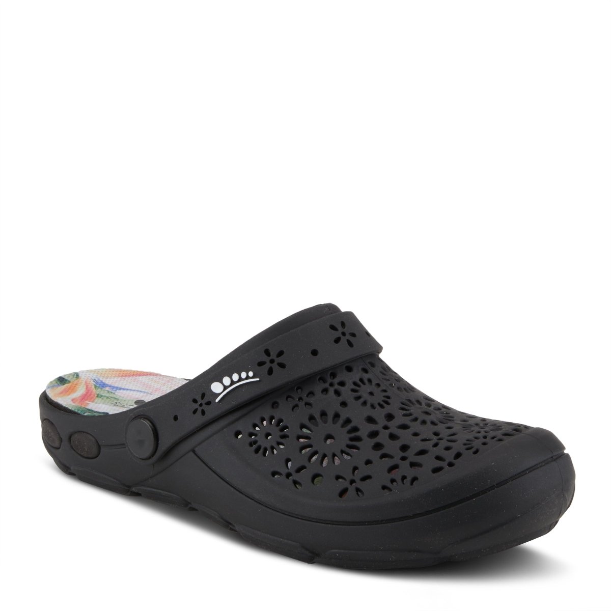 Spring Step Shoes Contigo Clogs Women's Perforated Tpr Slip On