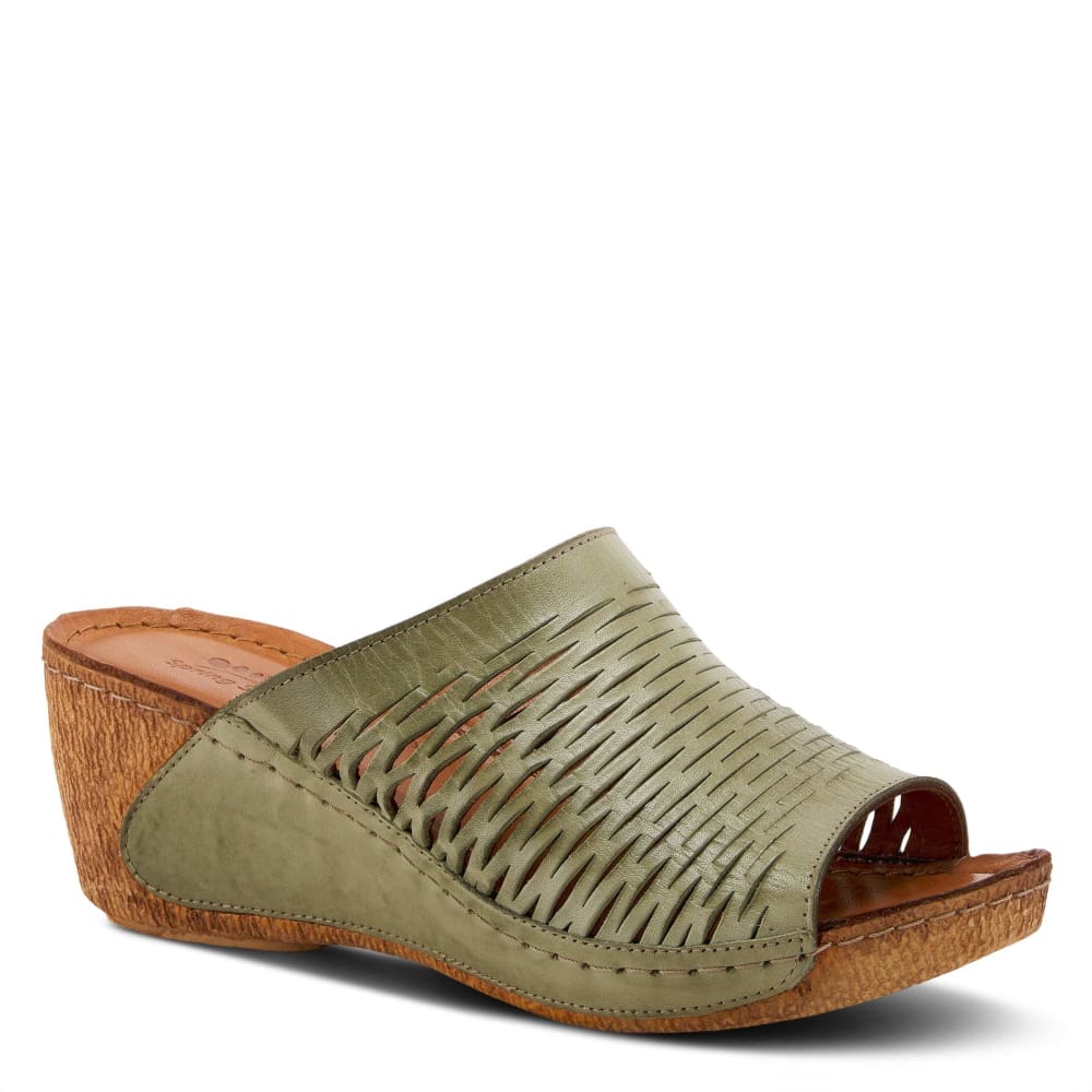 Spring Step Shoes Cunacena Women's Leather Slide Sandals