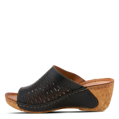 Spring Step Shoes Cunacena Women's Leather Slide Sandals