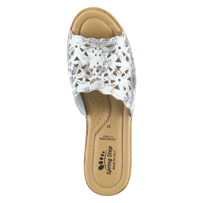 Spring Step Shoes Estella Slide Sandal Women’s Leather Wedge