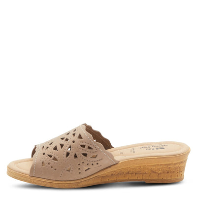 Spring Step Shoes Estella Slide Sandal Women’s Leather Wedge