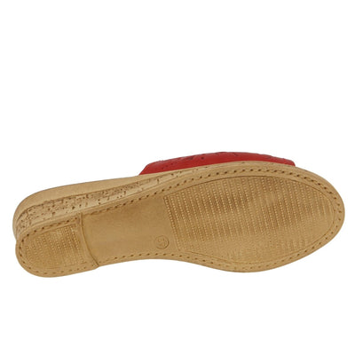 Spring Step Shoes Estella Slide Sandal Women’s Leather Wedge