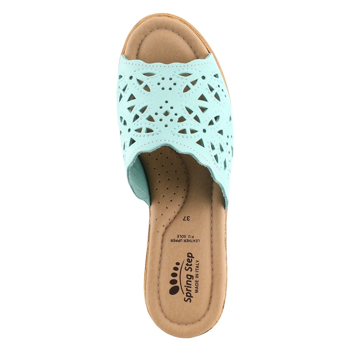 Spring Step Shoes Estella Slide Sandal Women’s Leather Wedge