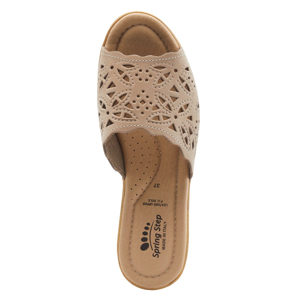 Spring Step Shoes Estella Slide Sandal Women’s Leather Wedge