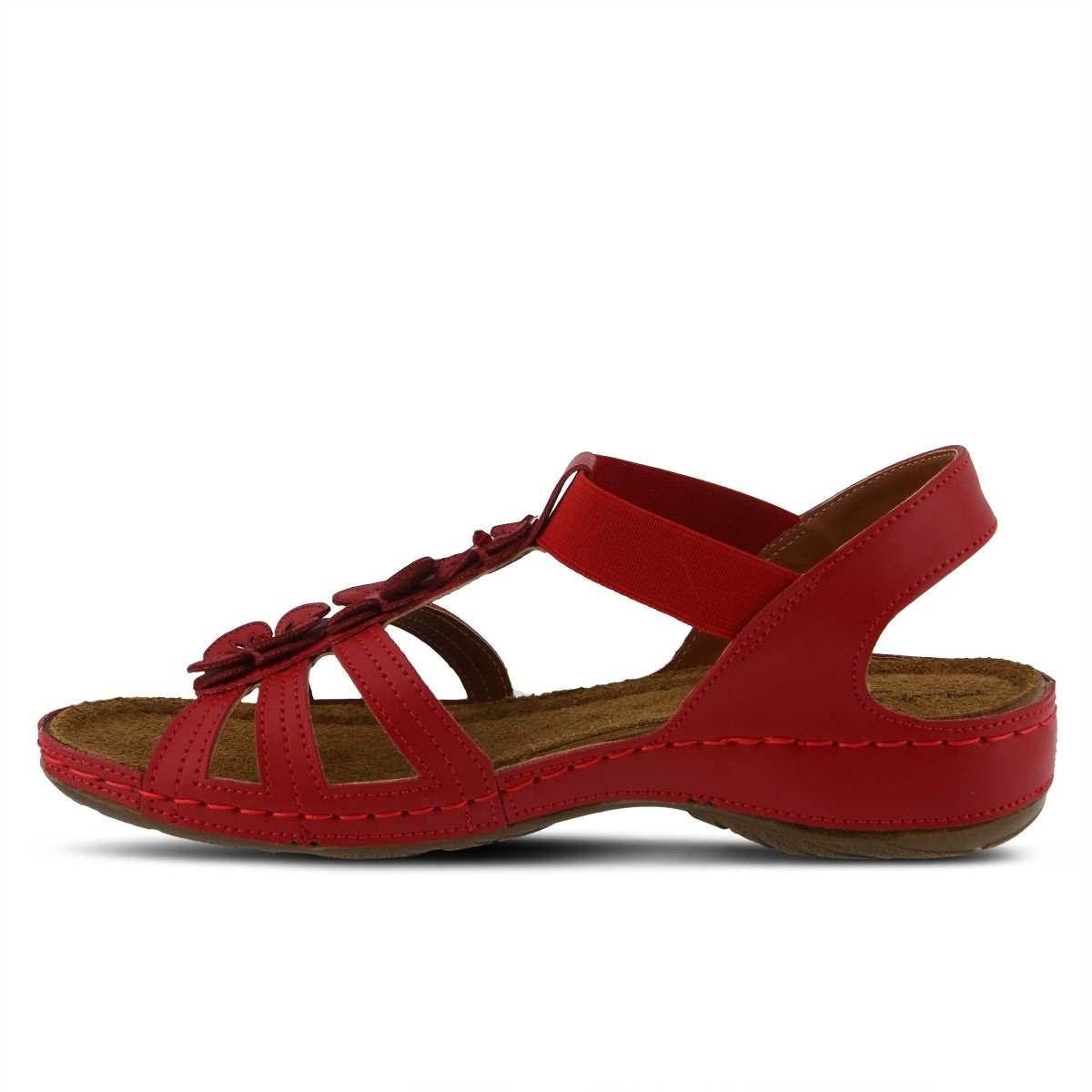 Spring Step Shoes Flexus Adede Slingback Sandal Women’s Leather Floral