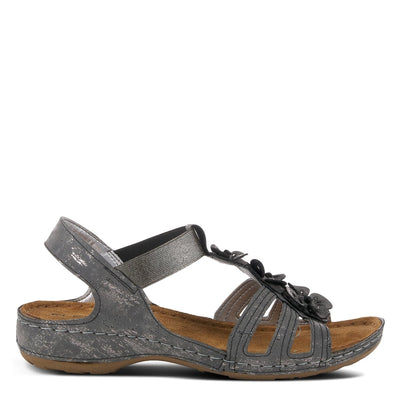 Spring Step Shoes Flexus Adede Slingback Sandal Women’s Leather Floral