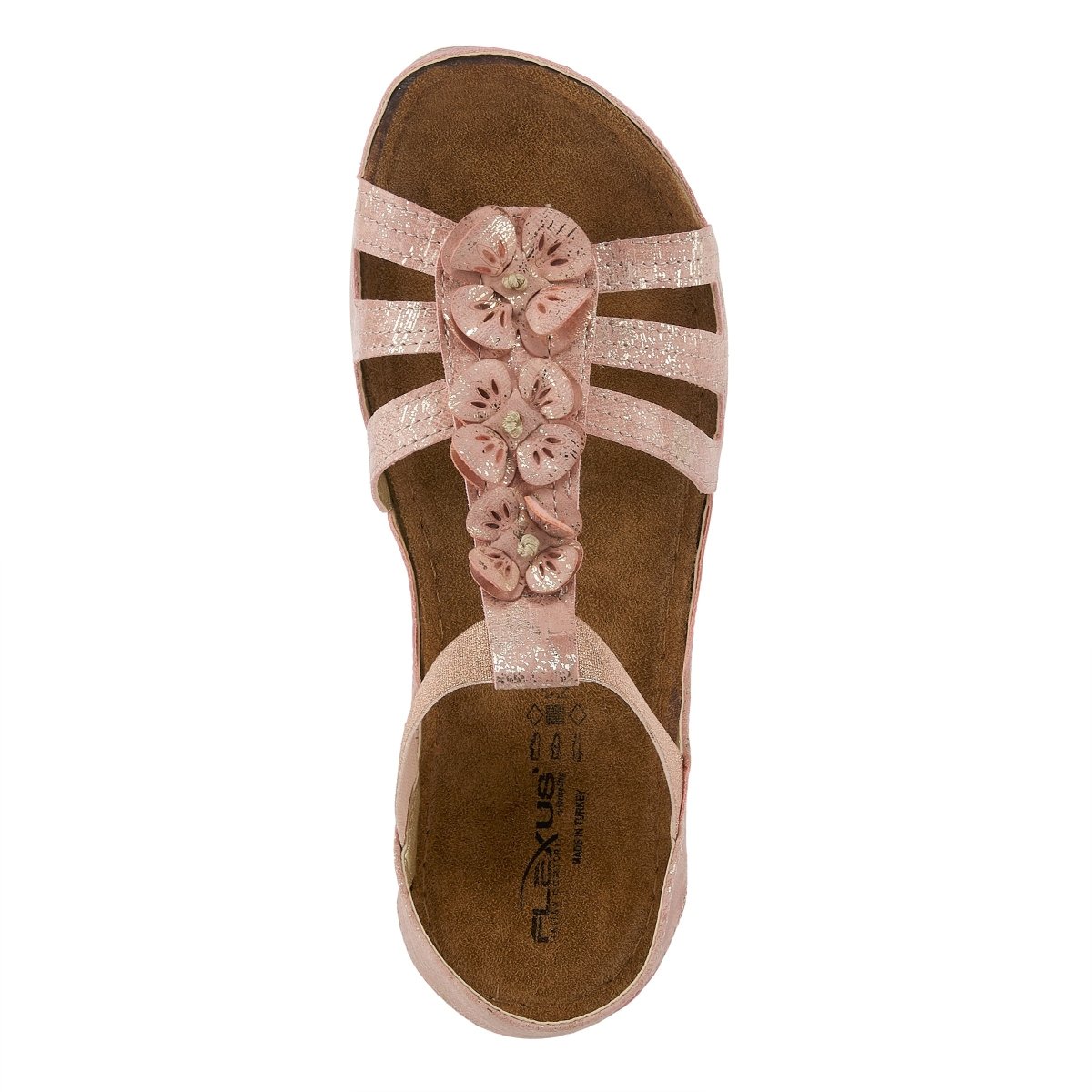 Spring Step Shoes Flexus Adede Slingback Sandal Women’s Leather Floral