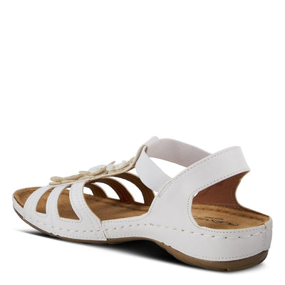 Spring Step Shoes Flexus Adede Slingback Sandal Women’s Leather Floral