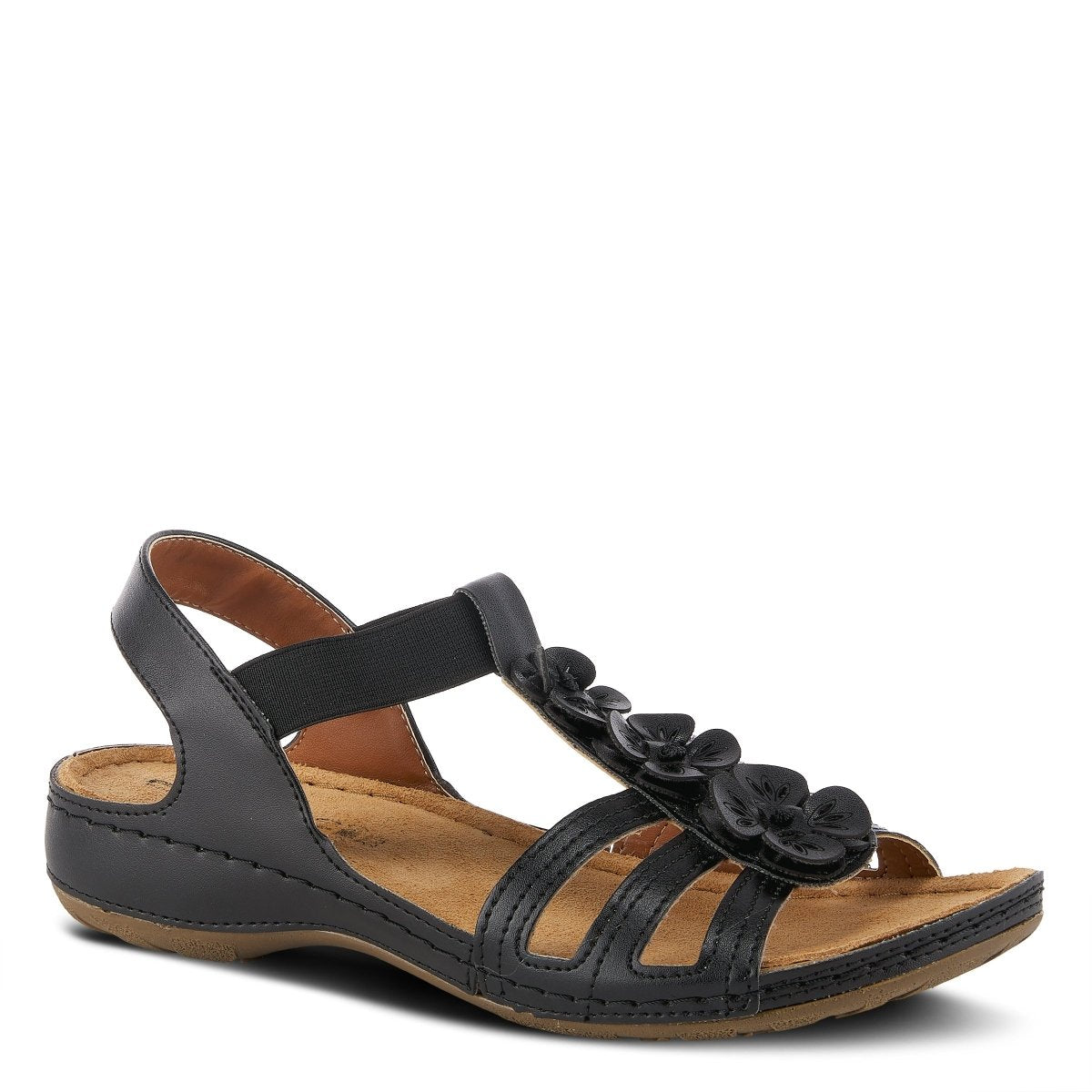 Spring Step Shoes Flexus Adede Slingback Sandal Women’s Leather Floral