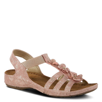 Spring Step Shoes Flexus Adede Slingback Sandal Women’s Leather Floral