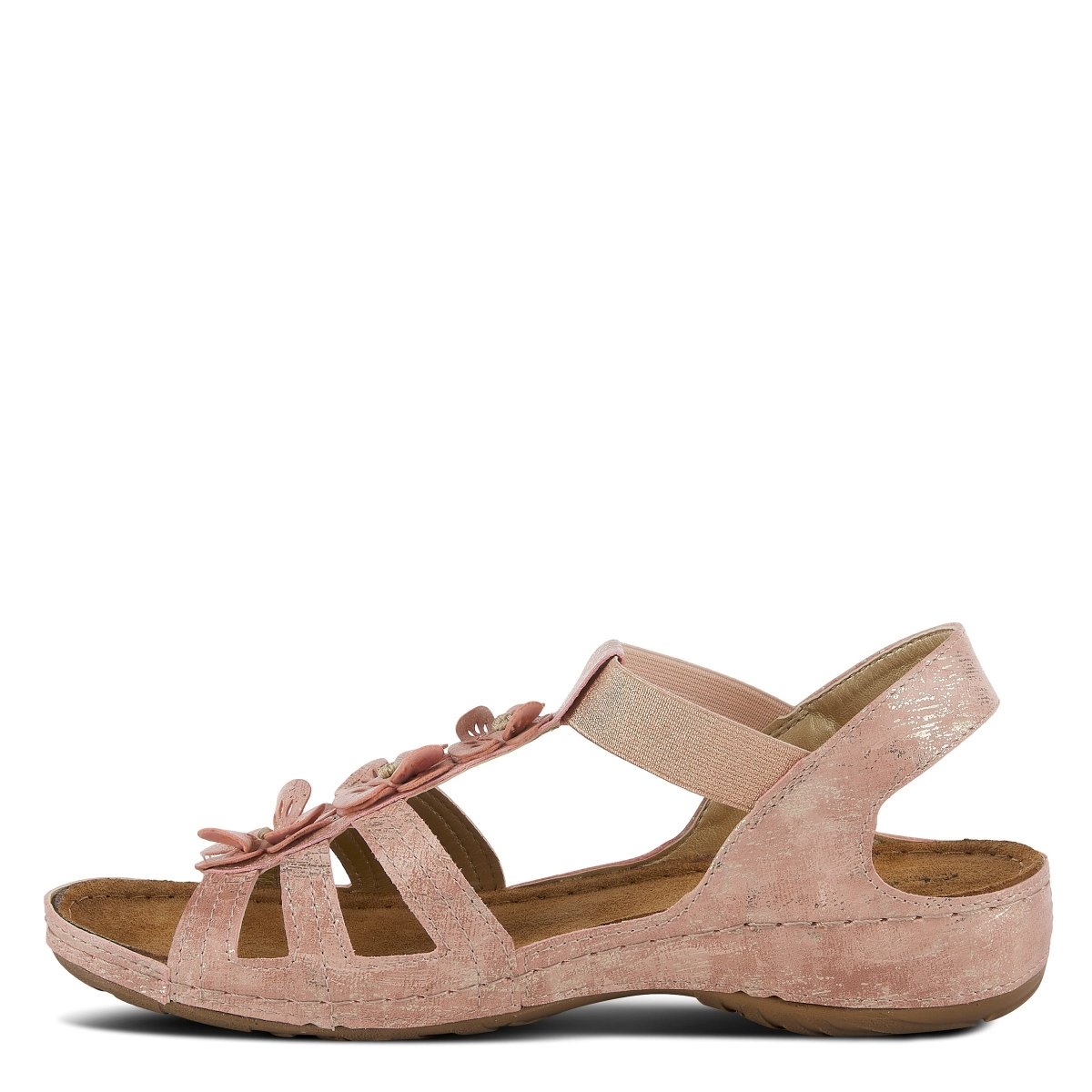 Spring Step Shoes Flexus Adede Slingback Sandal Women’s Leather Floral